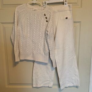 Cozy Cable Knit Sweater and Pants Set